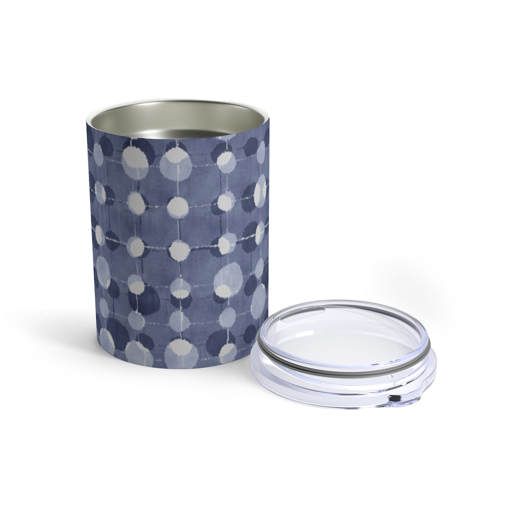 Ikat Texture Overlay Tumbler in Blue
