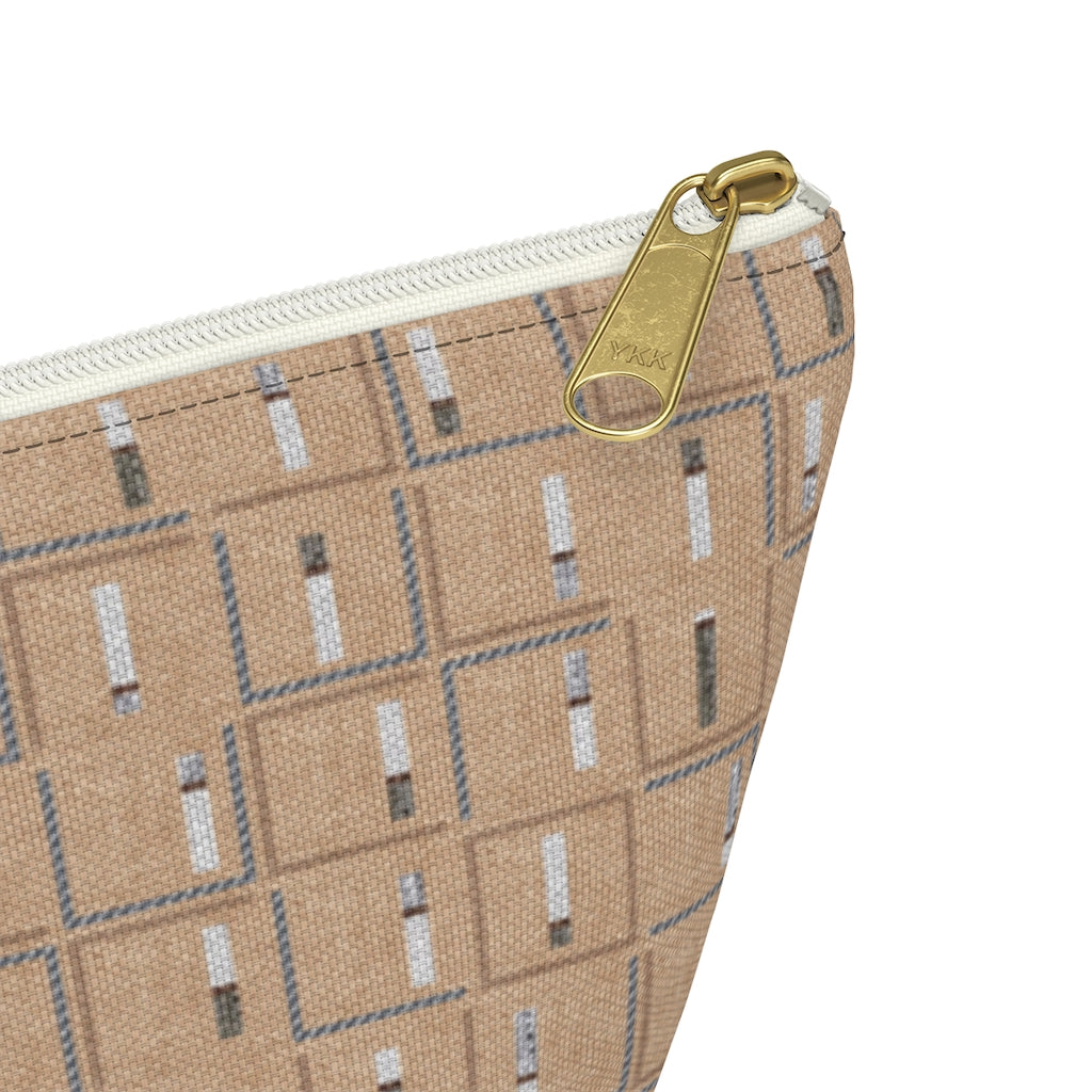 Pencil to Paper Accessory Pouch w T-bottom in Terracotta
