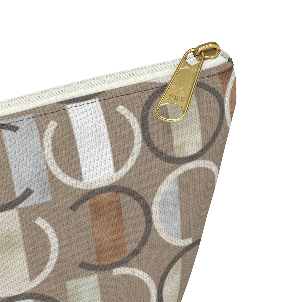 Journey Code Accessory Pouch w T-bottom in Brown