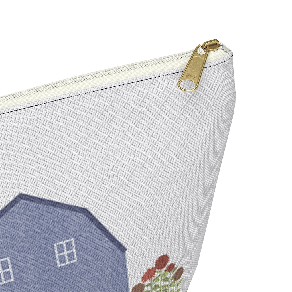 Barnyard Fun Accessory Pouch w T-bottom in Blue