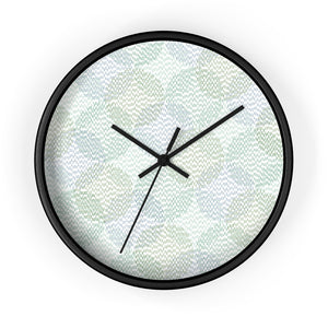 Stitch Circle Overlay Wall Clock in Aqua