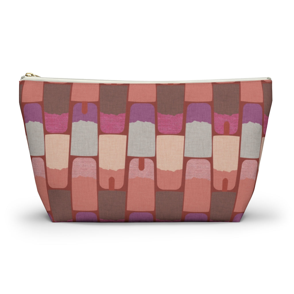 Popsicles Accessory Pouch w T-bottom in Pink