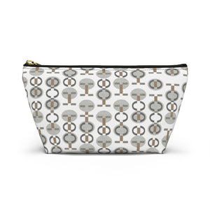 Telegraph Code Accessory Pouch w T-bottom in Gray