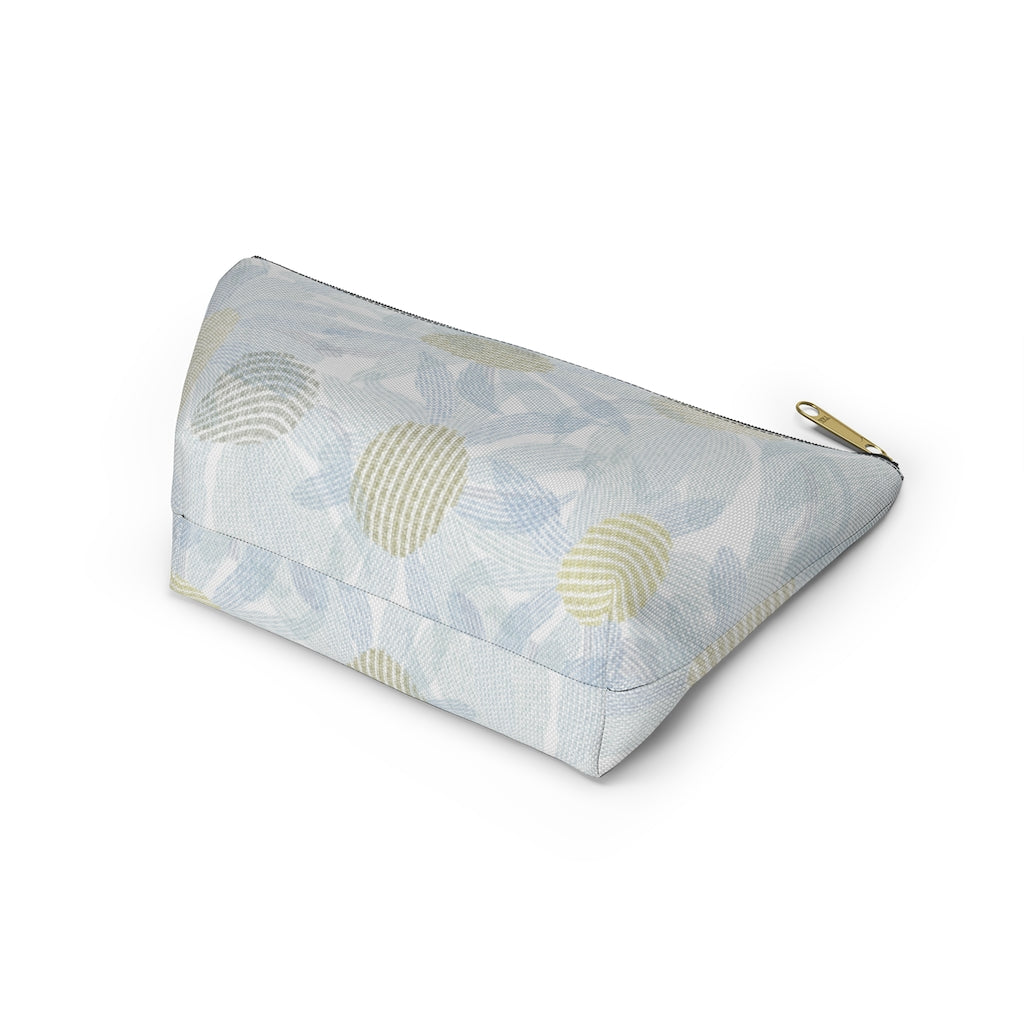 Daisy Chain Code Accessory Pouch w T-bottom in Blue