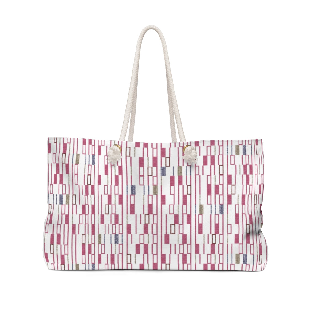 Signals Code Weekender Bag in Pink