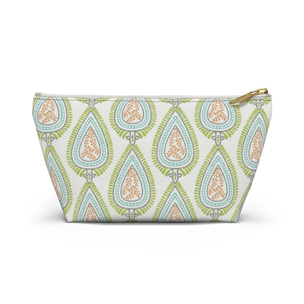 Teardrop Accessory Pouch w T-bottom in Green