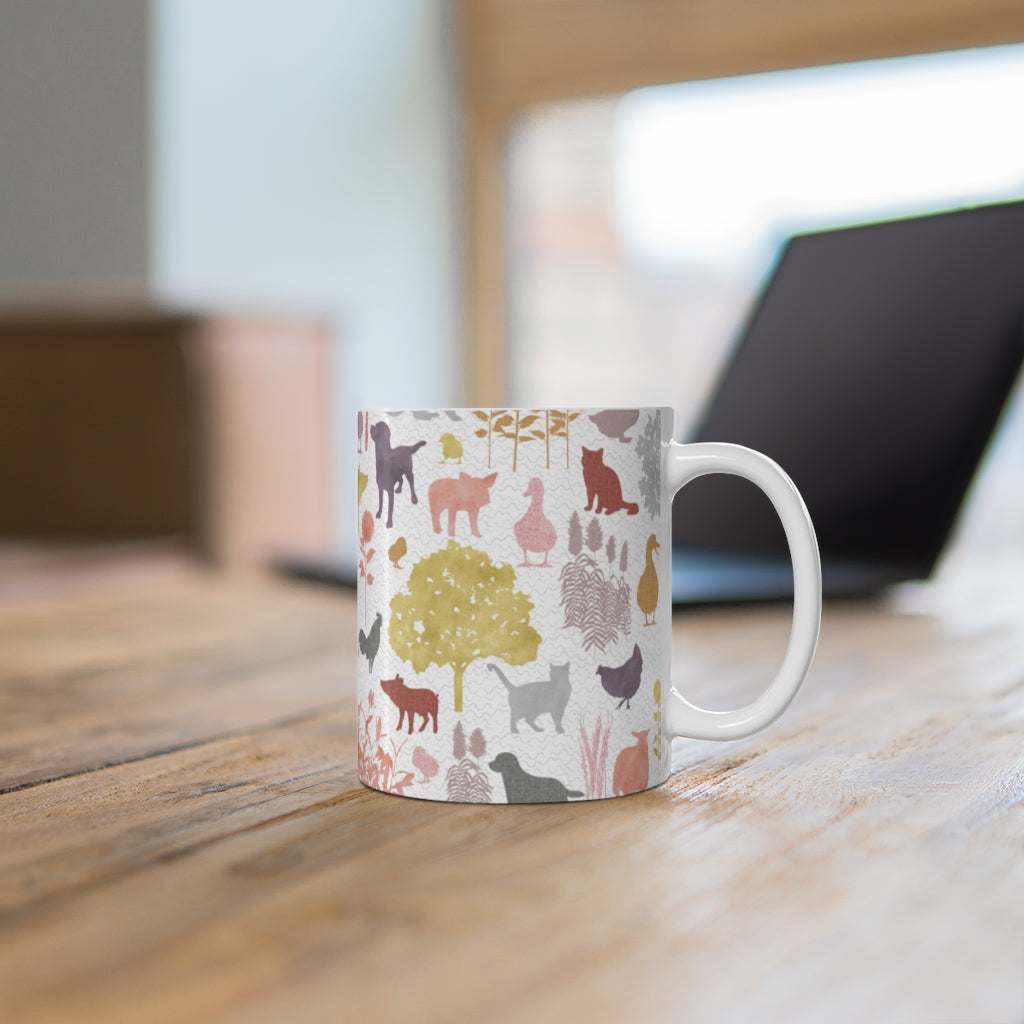 On the Farm Mug in Pink
