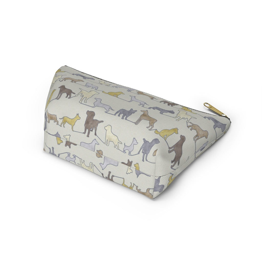 Dogs Accessory Pouch w T-bottom in Yellow