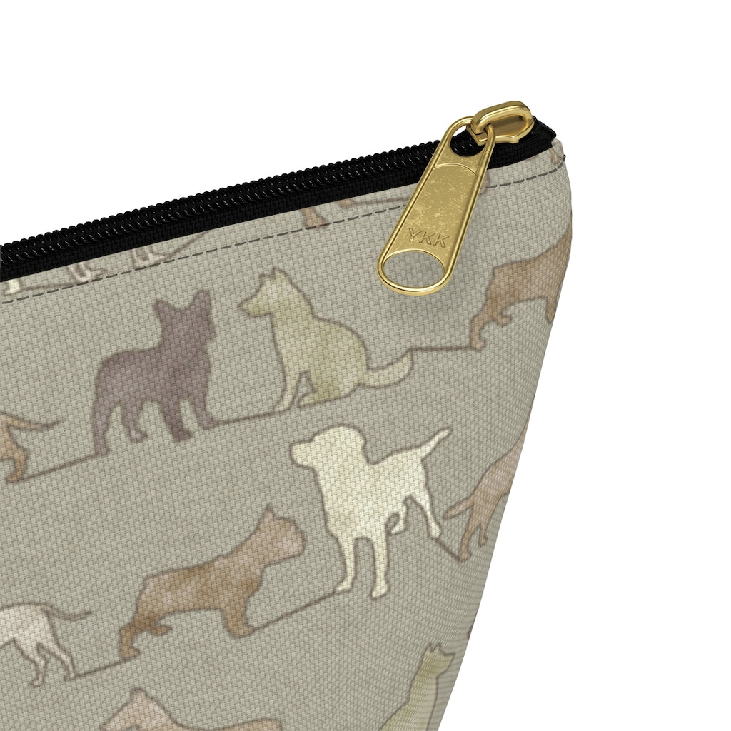 Dogs Accessory Pouch w T-bottom in Brown