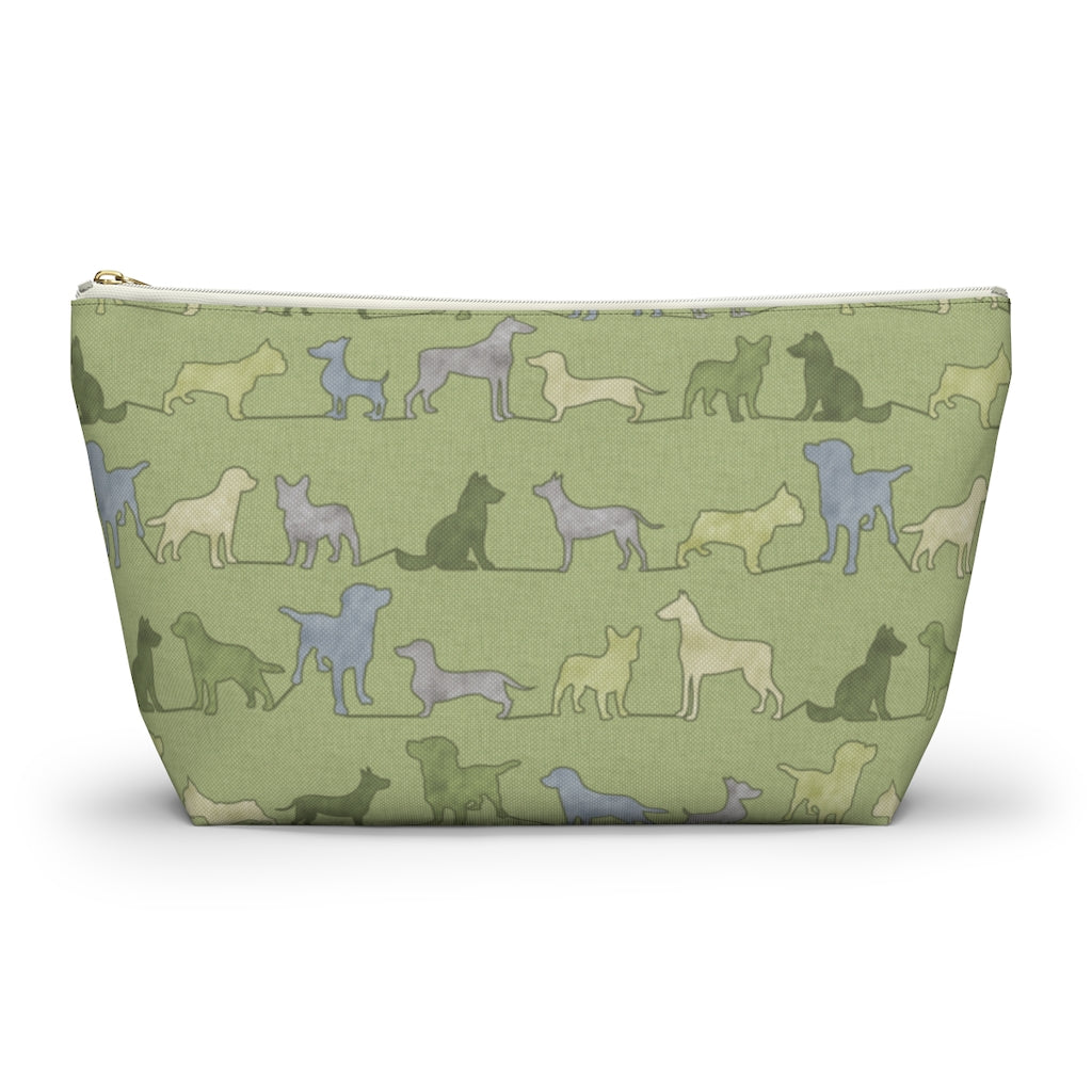 Dogs Accessory Pouch w T-bottom in Green