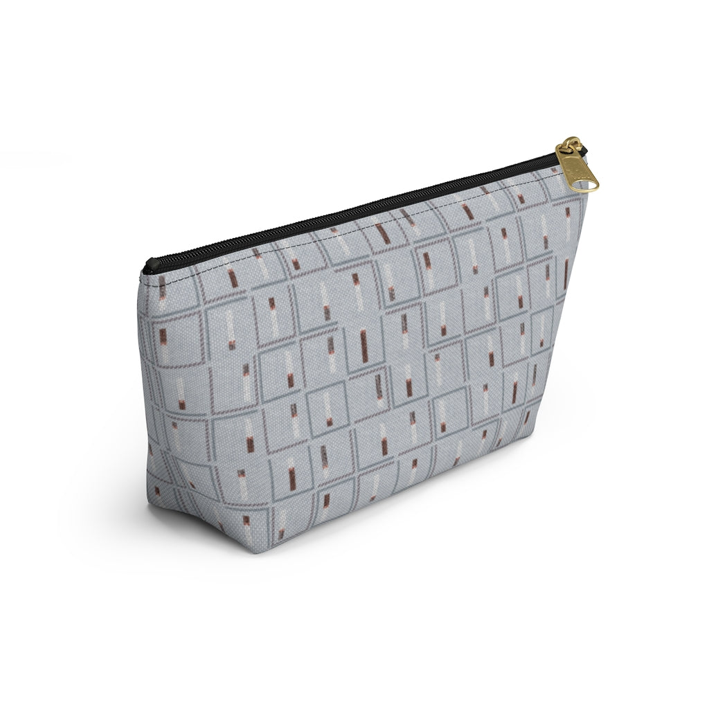 Pencil to Paper Accessory Pouch w T-bottom in Blue