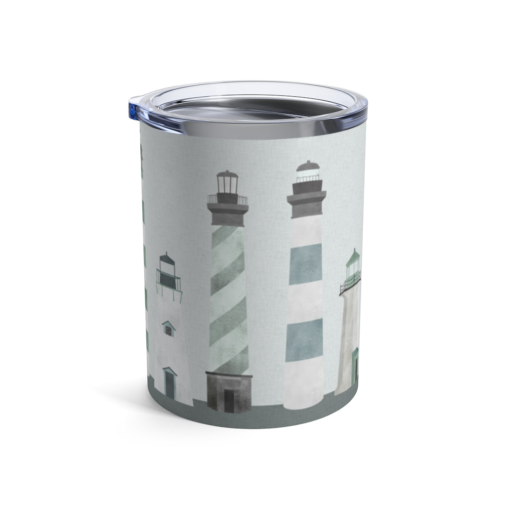 Lighthouses Tumbler in Aqua