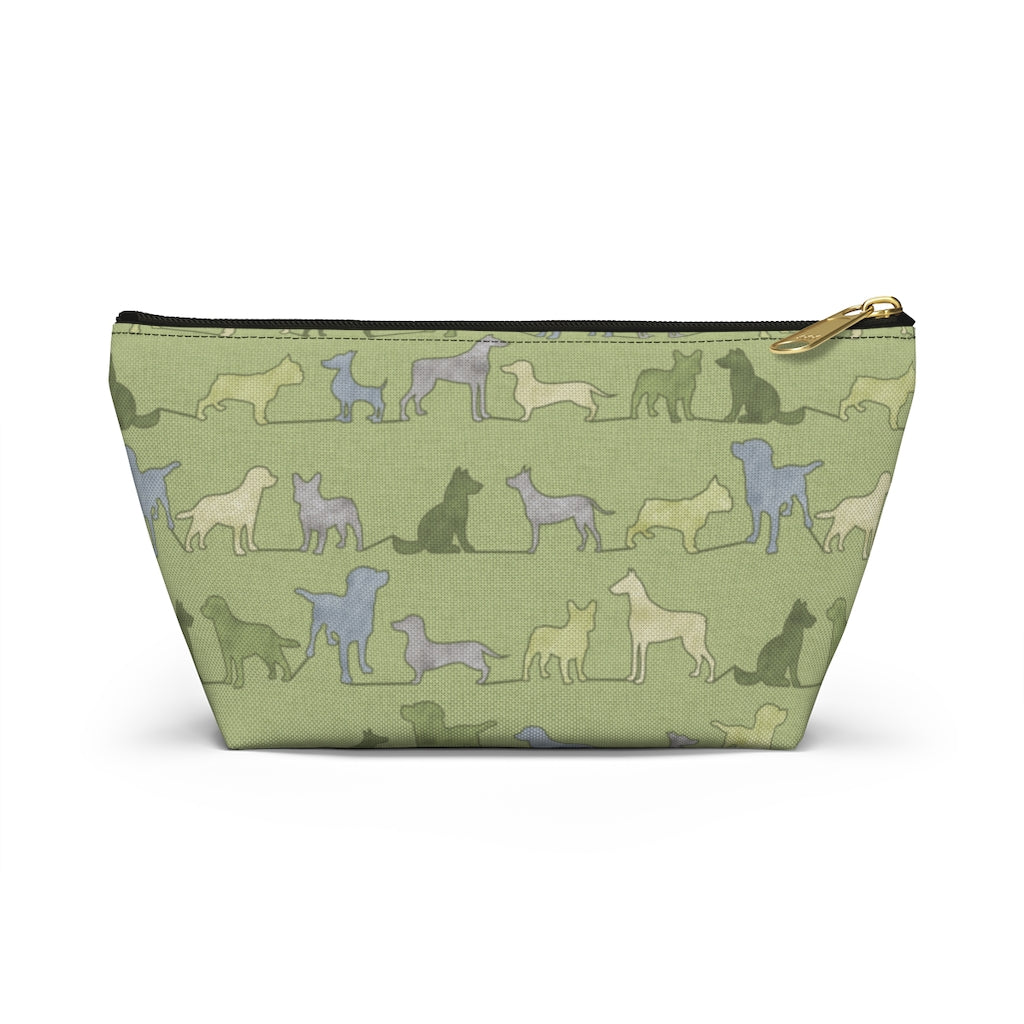 Dogs Accessory Pouch w T-bottom in Green