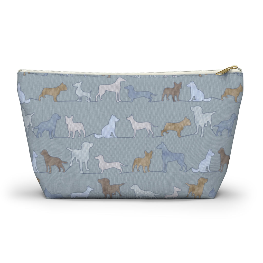 Dogs Accessory Pouch w T-bottom in Blue