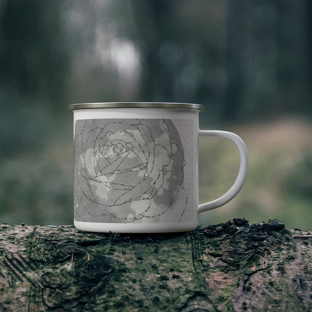 Decipher Code Enamel Mug in Purple