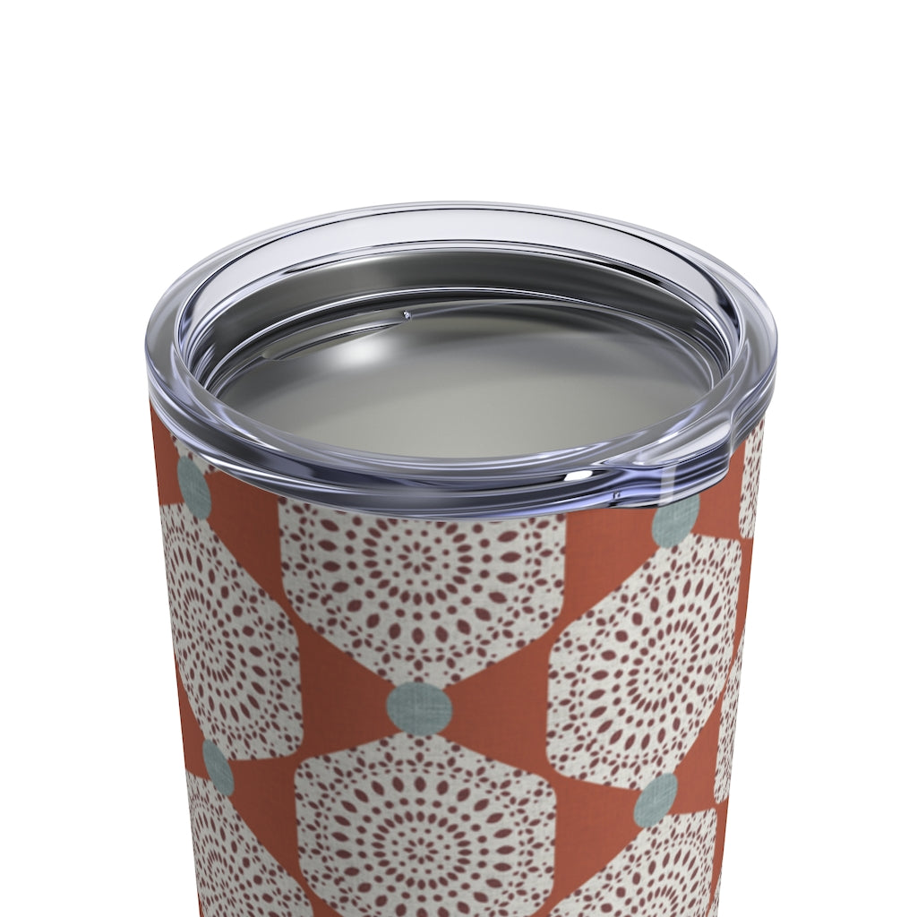 Lace Hexagon Tumbler in Orange