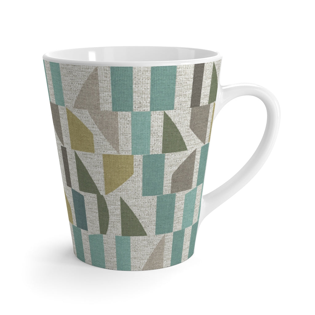 Frequency Code Latte Mug in Aqua