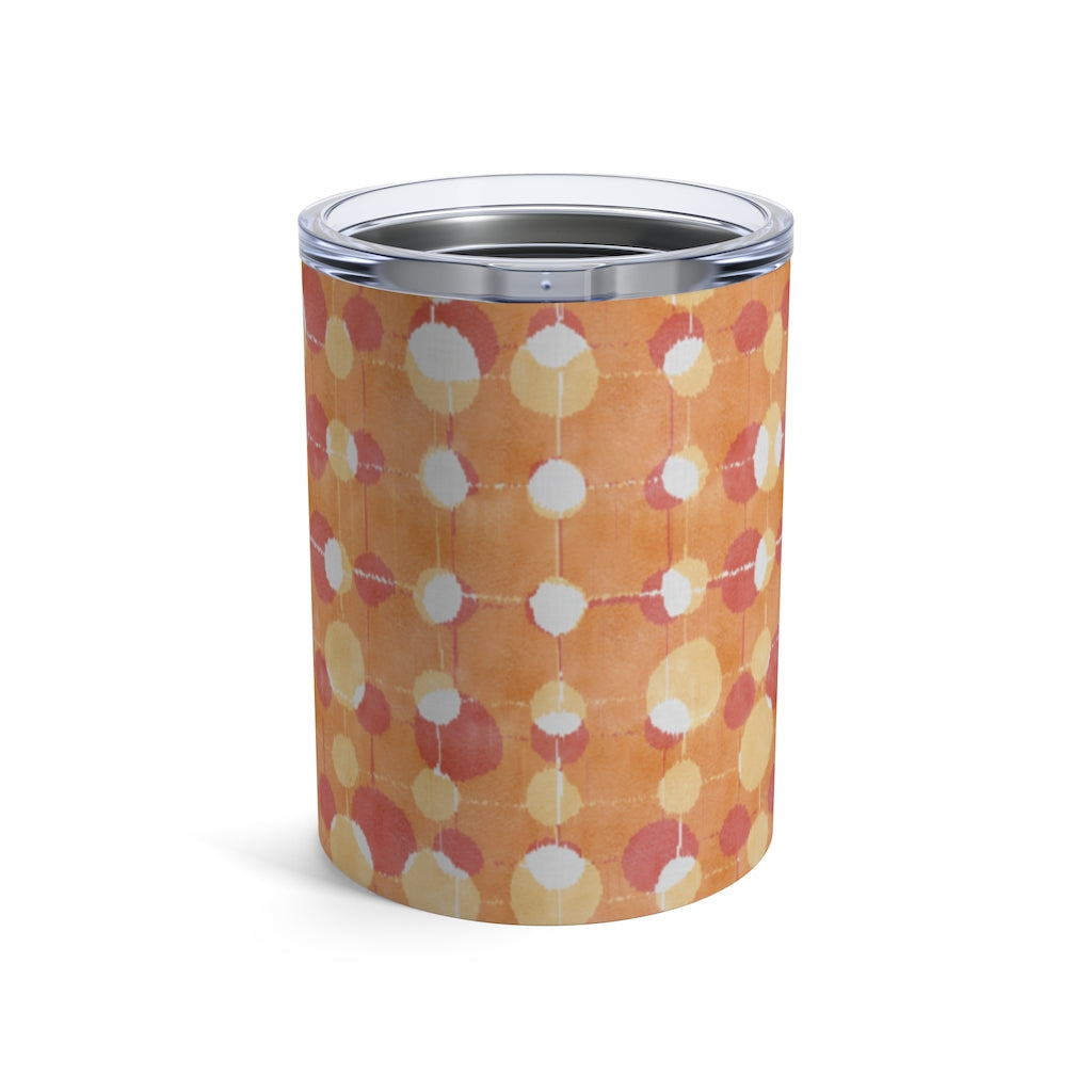Ikat Texture Overlay Tumbler in Orange