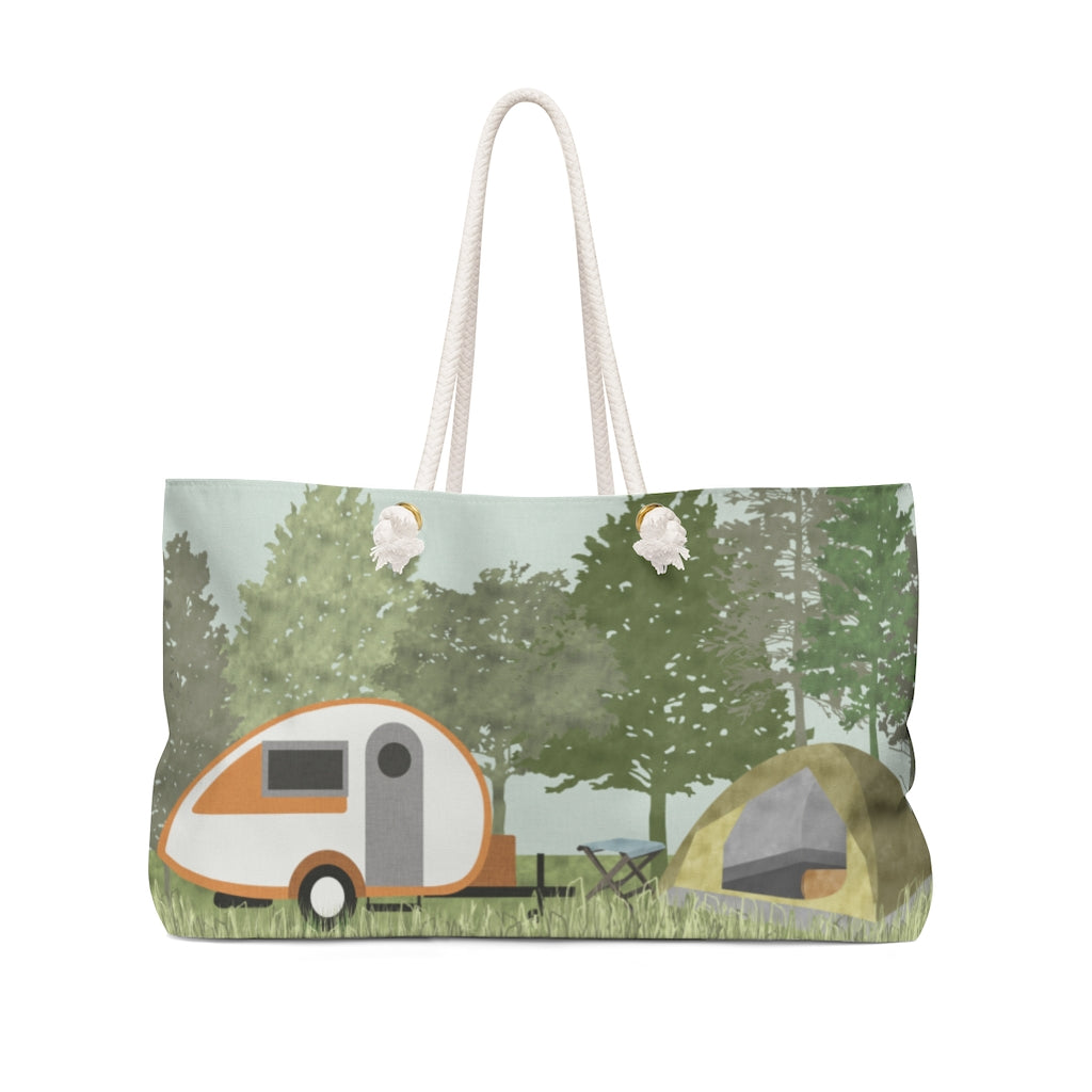 Camping Weekender Bag in Orange