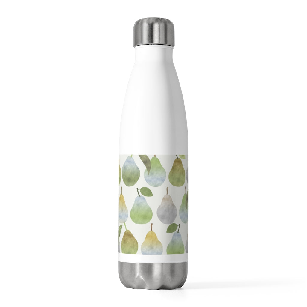 Watercolor Pears 20oz Insulated Bottle in Green