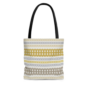 Ribbon Candy Tote Bag in Yellow