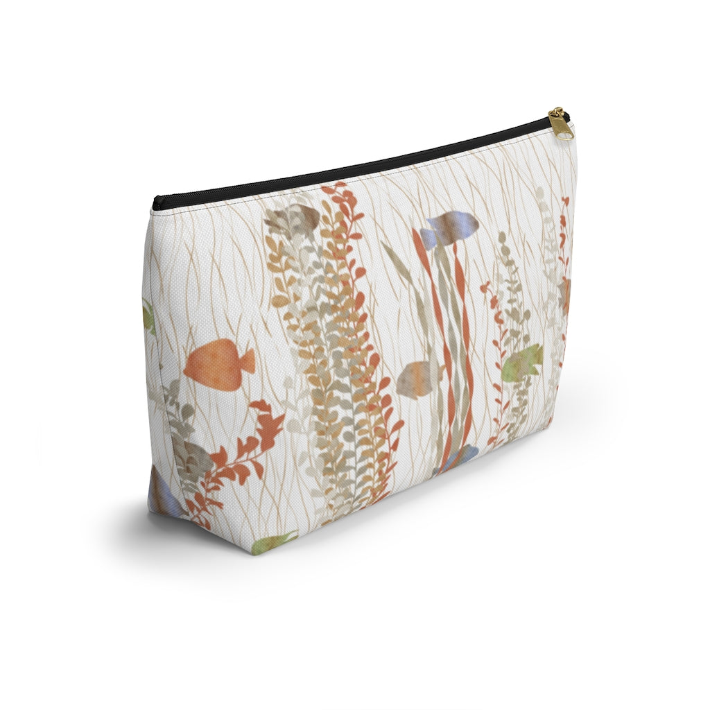 Aquarium Accessory Pouch w T-bottom in Coral
