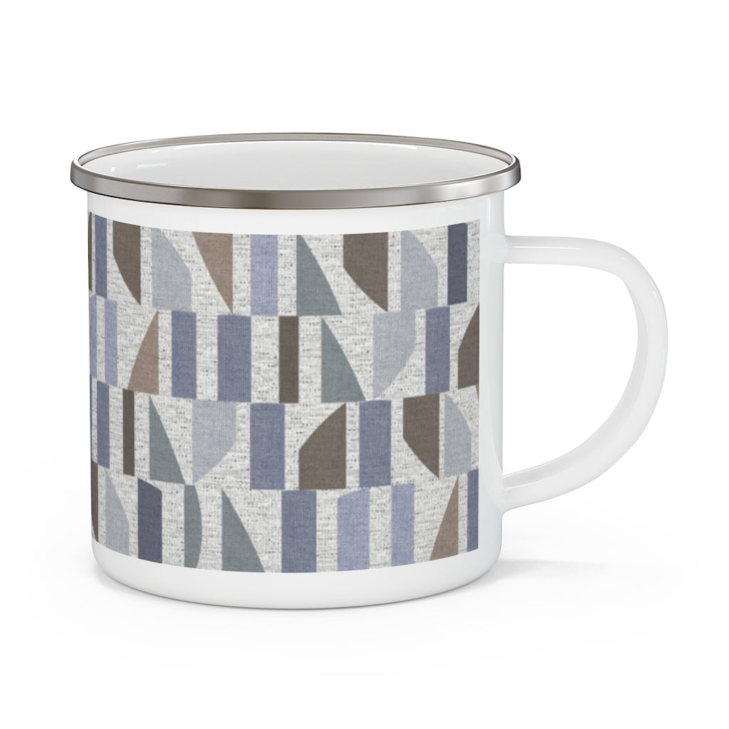 Frequency Code Enamel Mug in Blue