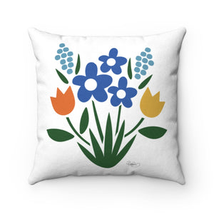 Bouquet Square Throw Pillow