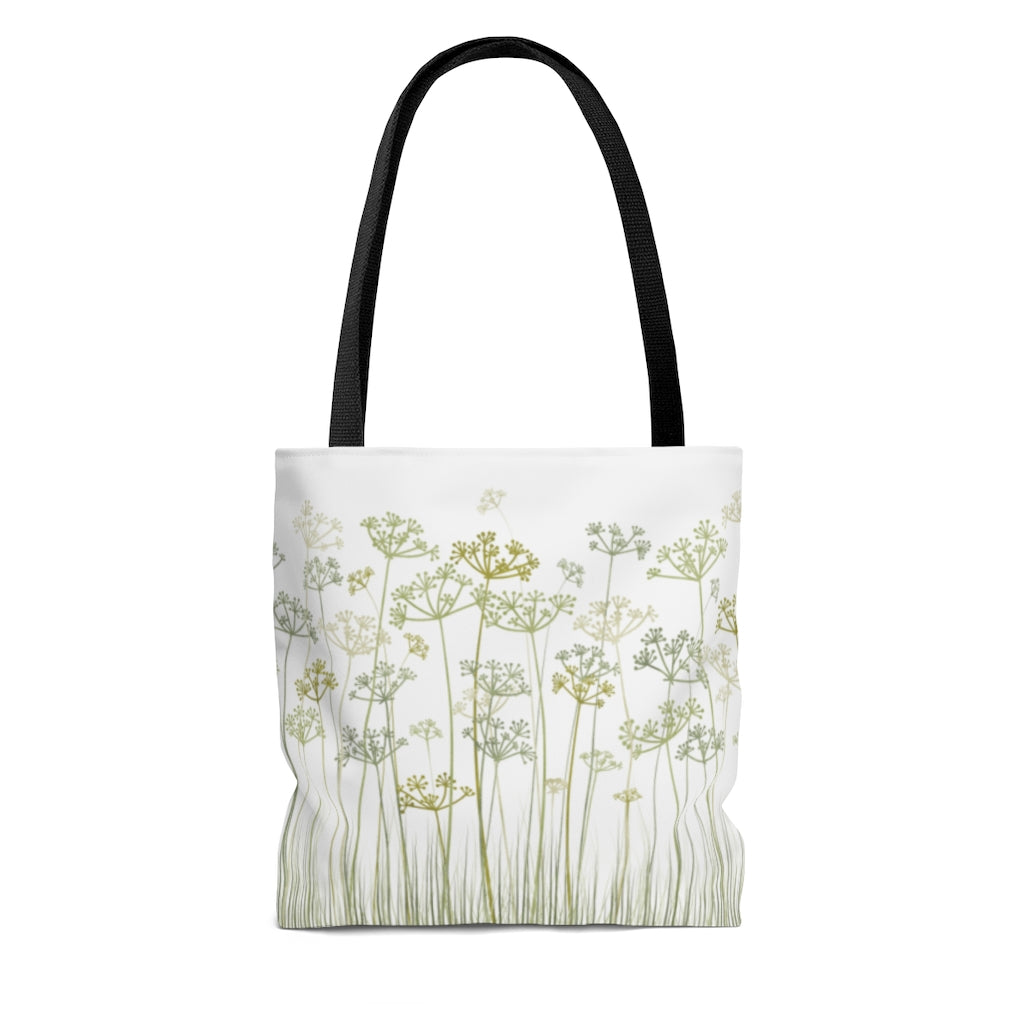 Message Code Tote Bag in Green