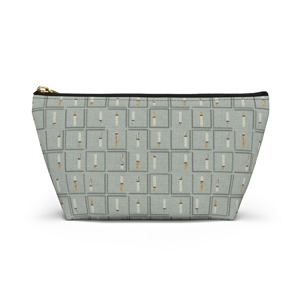 Pencil to Paper Accessory Pouch w T-bottom in Teal