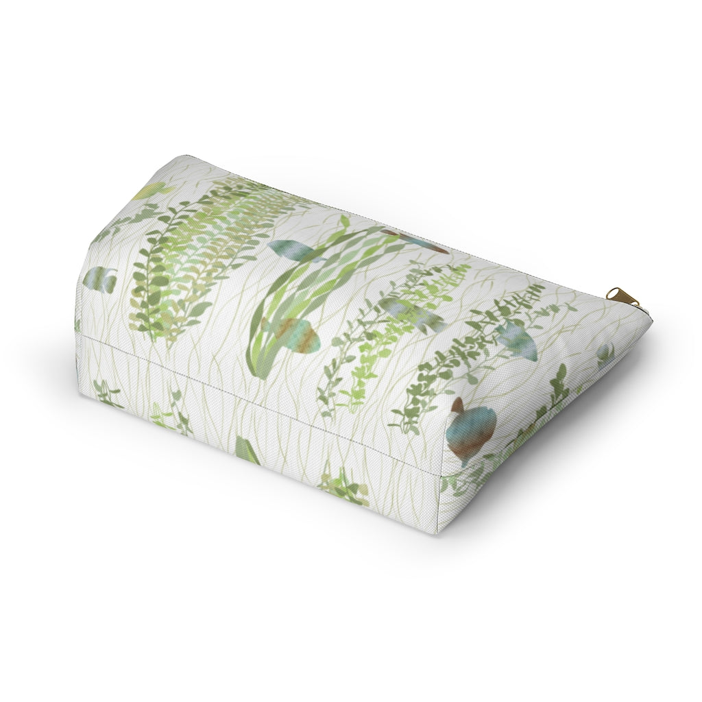 Aquarium Accessory Pouch w T-bottom in Green