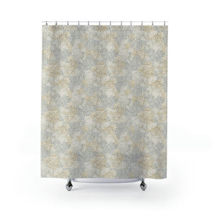 Achillea Millefolium Shower Curtain in Gray