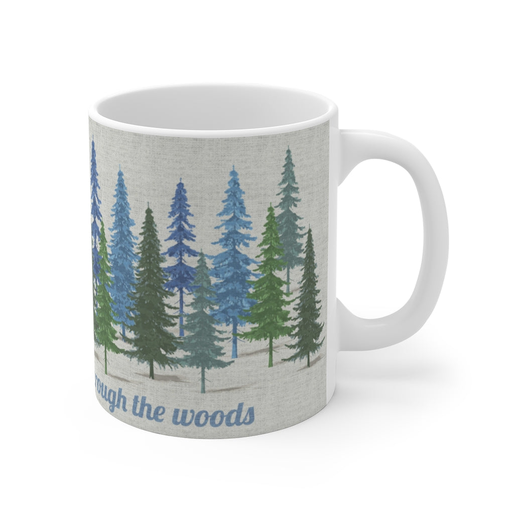Through the Woods Mug in Blue