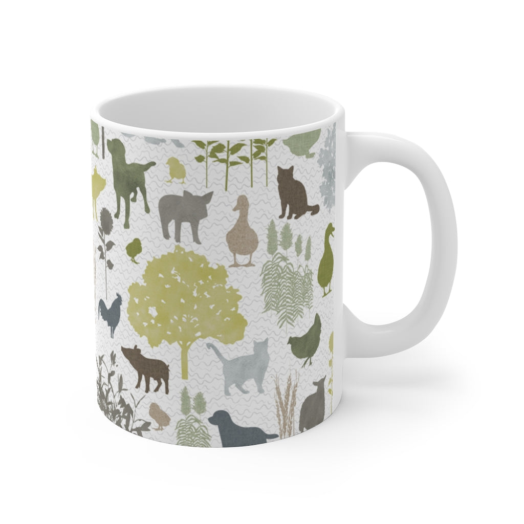 On the Farm Mug in Green