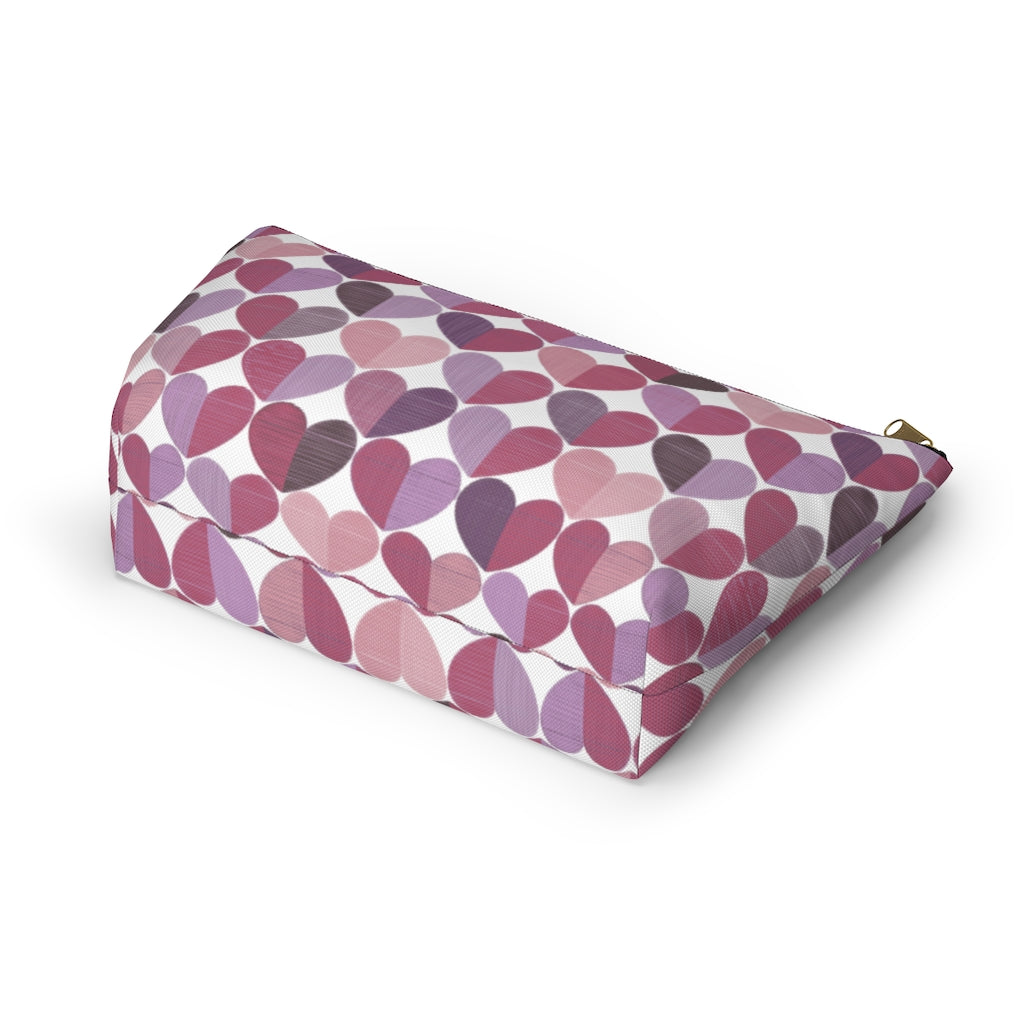 Love Accessory Pouch w T-bottom in Purple
