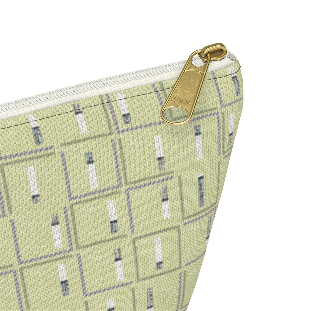 Pencil to Paper Accessory Pouch w T-bottom in Green