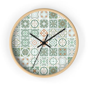 Seville Square Wall Clock in Teal