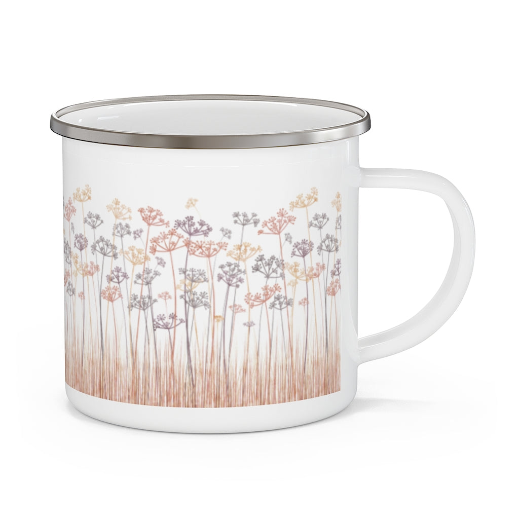 Message Code Enamel Mug in Purple