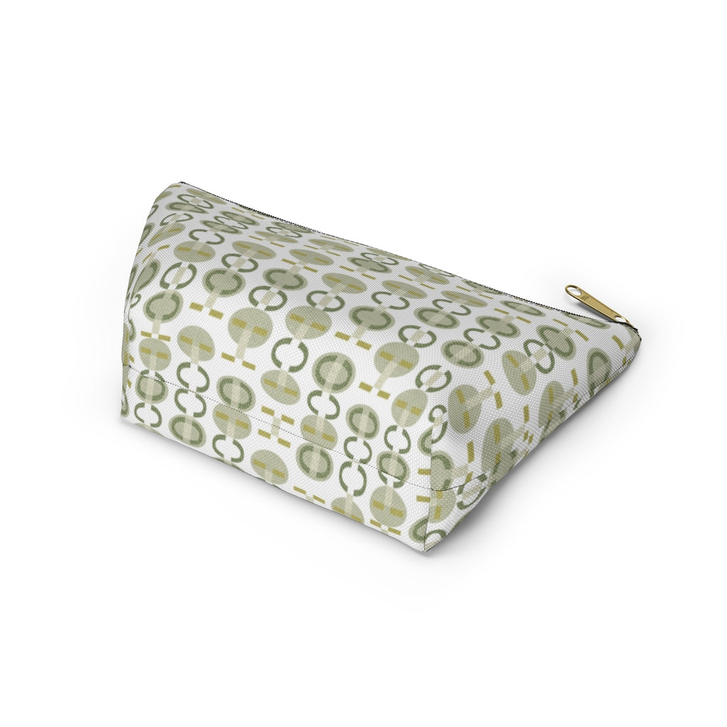 Telegraph Code Accessory Pouch w T-bottom in Green