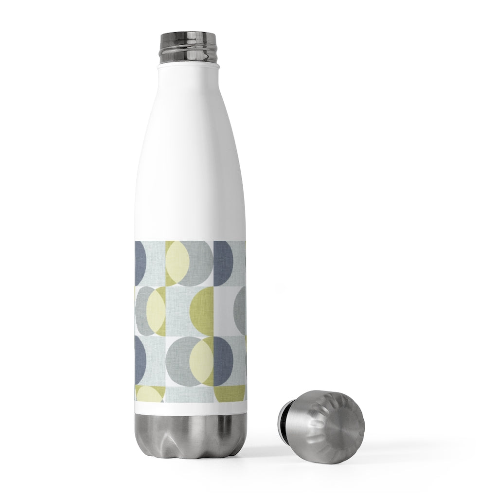 Semi Circle in Squares 20oz Insulated Bottle in Navy