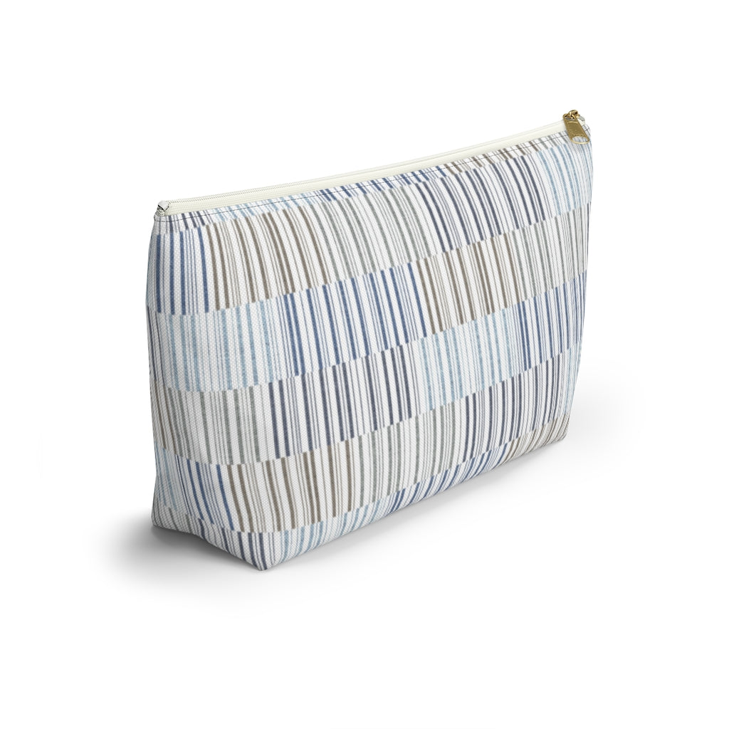 Traffic Code Accessory Pouch w T-bottom in Blue