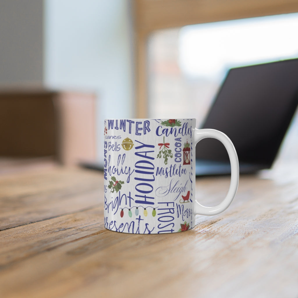 Holiday Cheer Mug in Blue