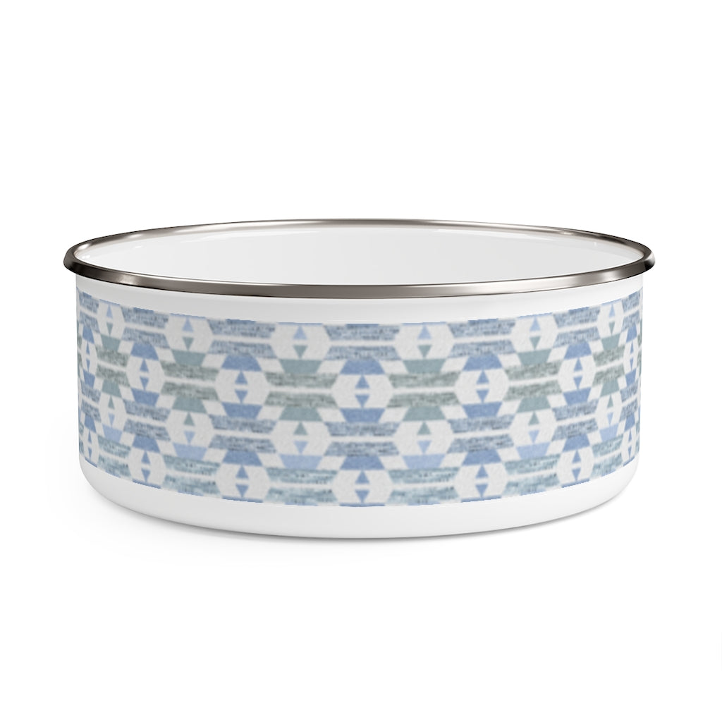 Chinle Enamel Bowl in Blue