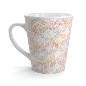 Stitch Circle Overlay Latte Mug in Pink