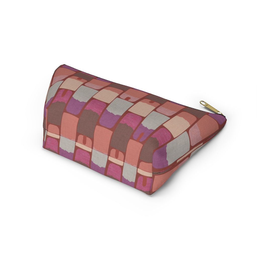 Popsicles Accessory Pouch w T-bottom in Pink