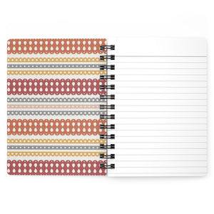 Ribbon Candy Spiral Bound Journal in Pink
