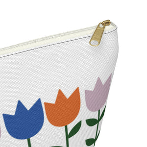 Tulips Pouch Accessory Pouch w T-bottom