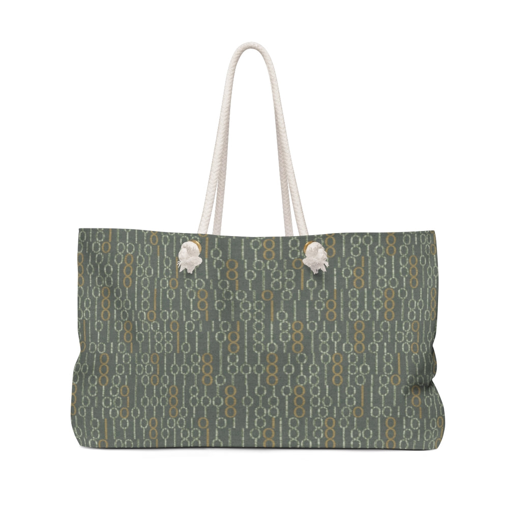 Railroad Code Weekender Bag in Green