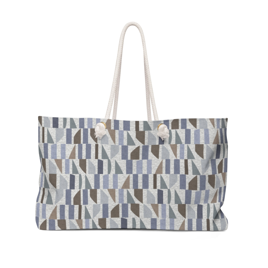 Frequency Code Weekender Bag in Blue