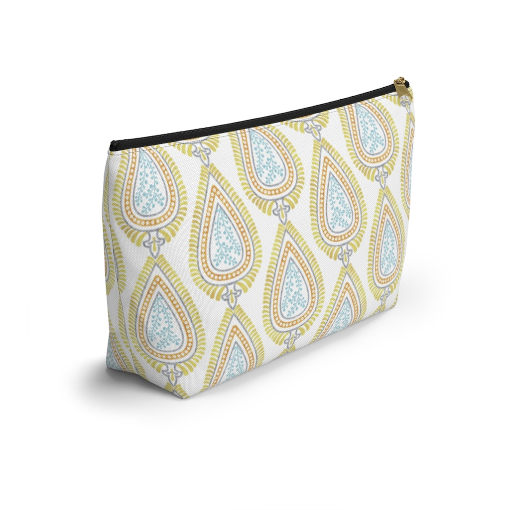 Teardrop Accessory Pouch w T-bottom in Gold